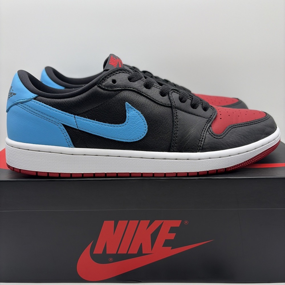 Air Jordan 1 Retro OG Low NC to Chi Women 11.5 Men 10 Black CZ0775-046